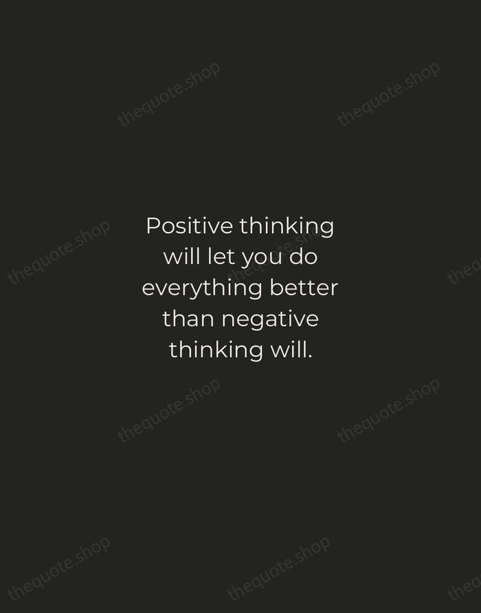 Positive thinking will let you do everything better than negative thinking will. — Zig Ziglar — Tracked Caps Unsigned