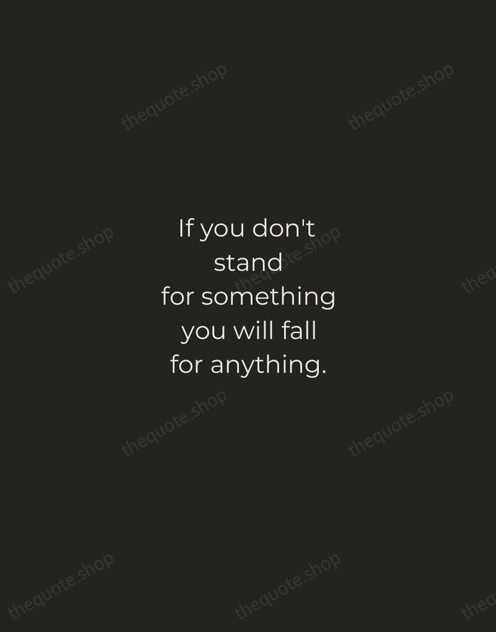 If you don't stand for something you will fall for anything. — Rosa Parks — Tracked Caps Unsigned
