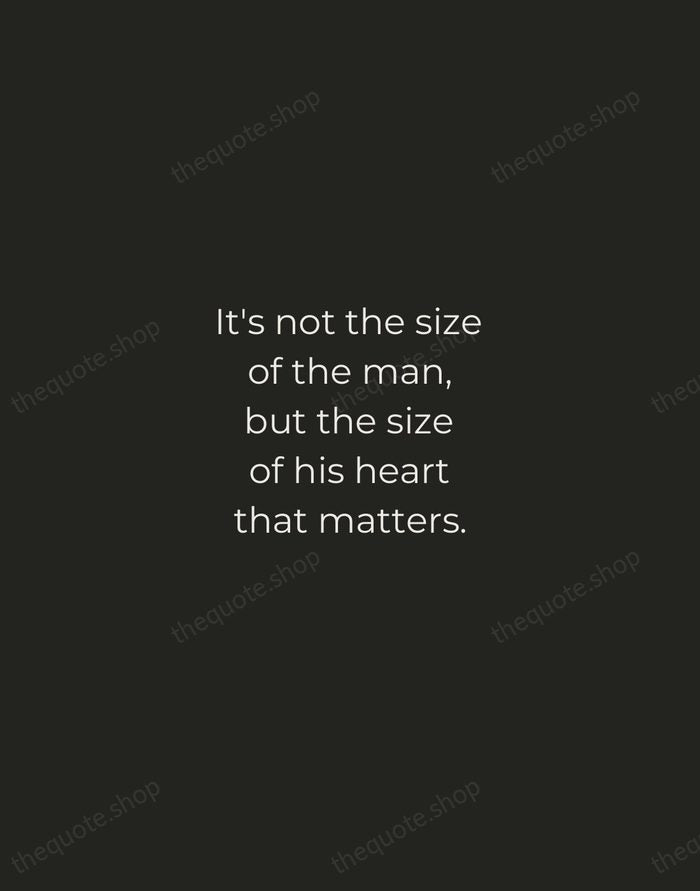 It's not the size of the man, but the size of his… — Evander Holyfield — Tracked Caps Unsigned