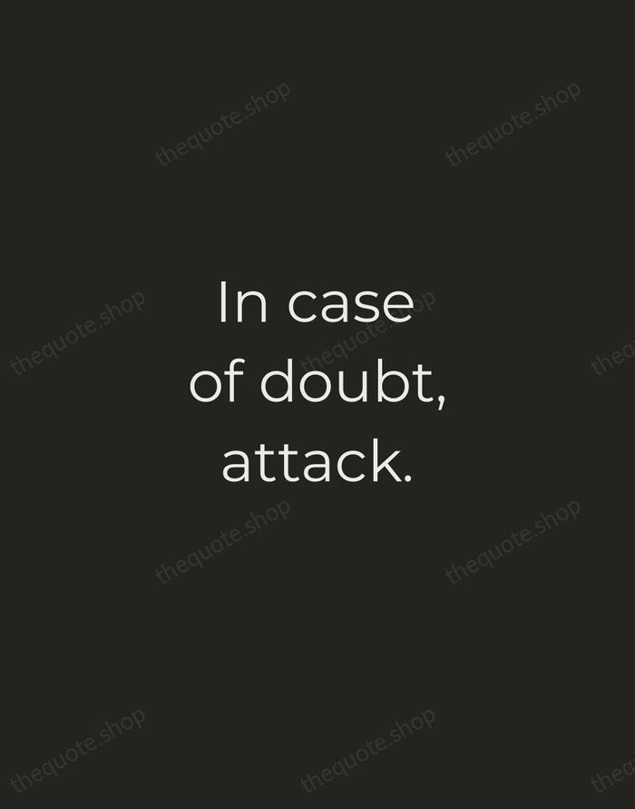 In case of doubt, attack. — George S. Patton — Tracked Caps Unsigned