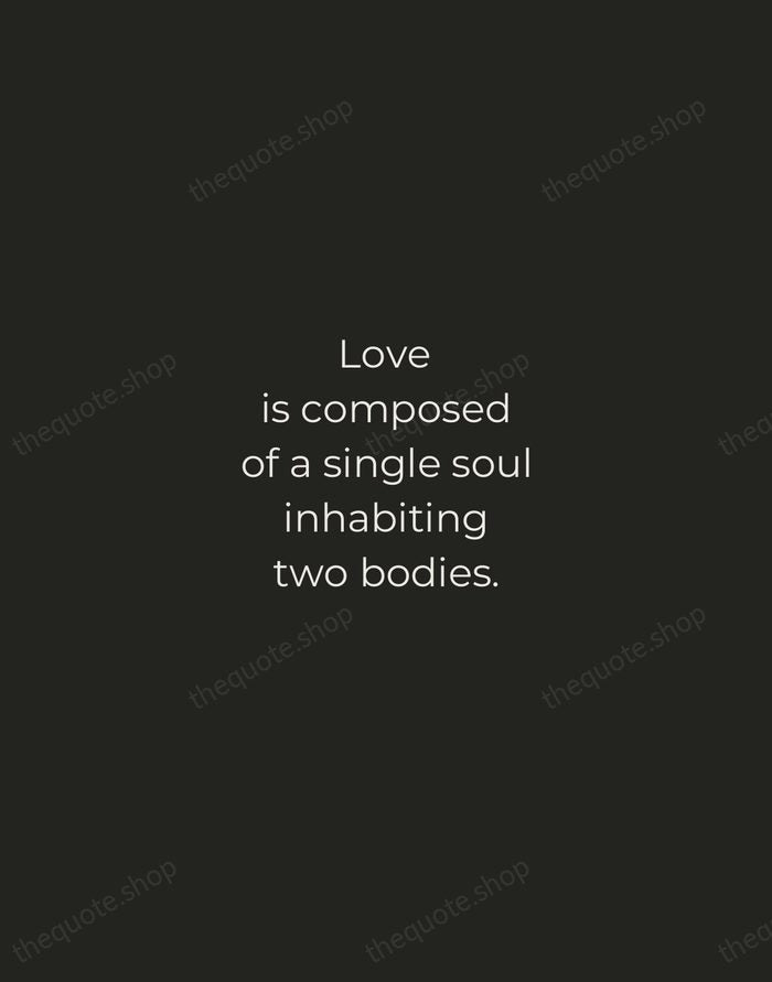 Love is composed of a single soul inhabiting two bodies. — Aristotle — Tracked Caps Unsigned