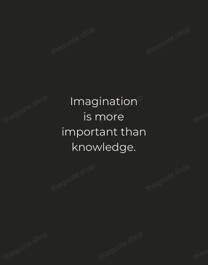 Imagination is more important than knowledge. — Albert Einstein — Tracked Caps Unsigned