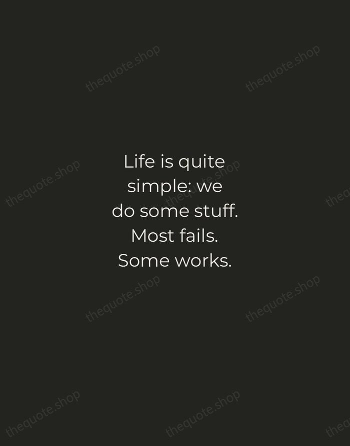 Life is quite simple: we do some stuff. Most fails. Some works. — Leonardo da Vinci — Tracked Caps Unsigned
