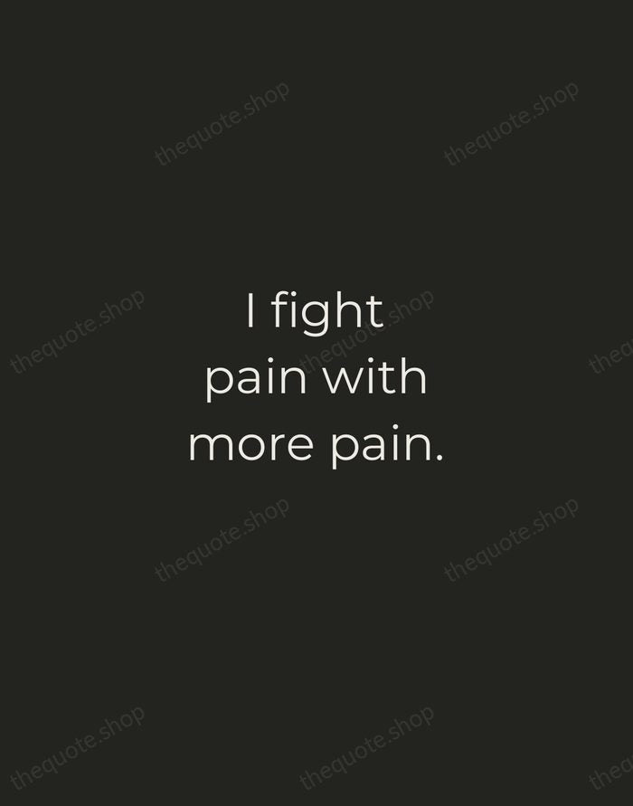 I fight pain with more pain. — Yayoi Kusama — Tracked Caps Unsigned