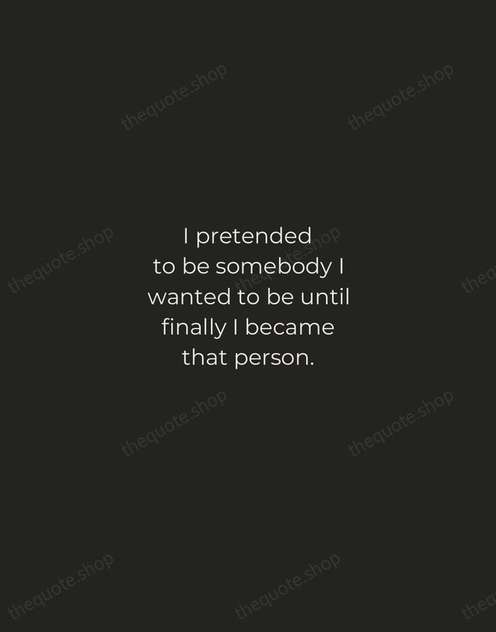 I pretended to be somebody I wanted to be until finally I… — Cary Grant — Tracked Caps Unsigned