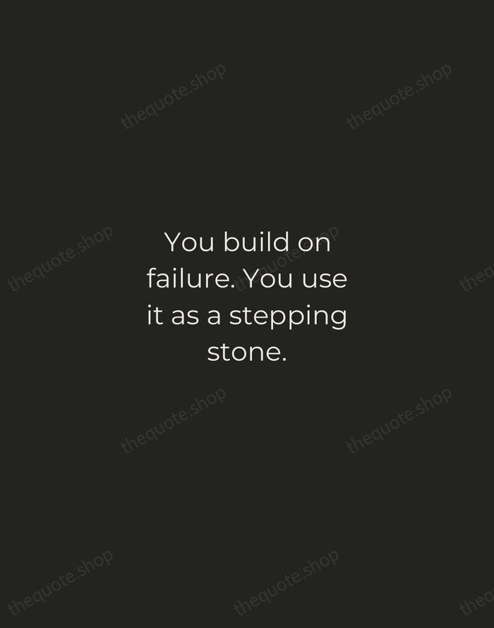 You build on failure. You use it as a stepping stone. — Johnny Cash — Tracked Caps Unsigned
