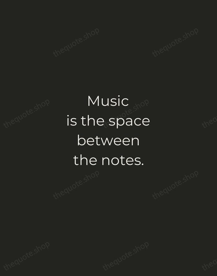 Music is the space between the notes. — Claude Debussy — Tracked Caps Unsigned