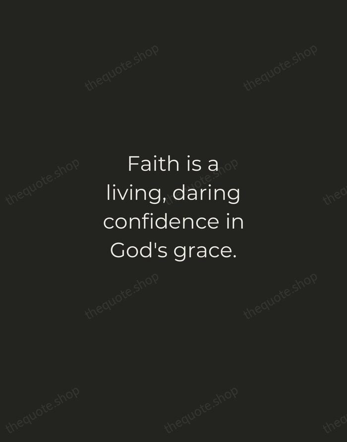 Faith is a living, daring confidence in God's grace. — Martin Luther — Tracked Caps Unsigned