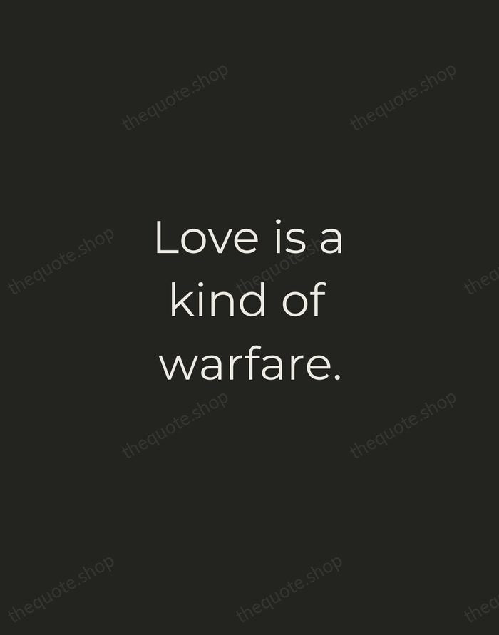 Love is a kind of warfare. — Ovid — Tracked Caps Unsigned