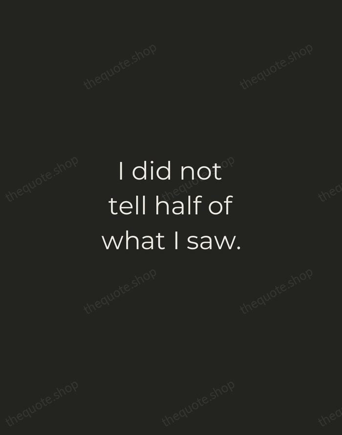 I did not tell half of what I saw. — Marco Polo — Tracked Caps Unsigned