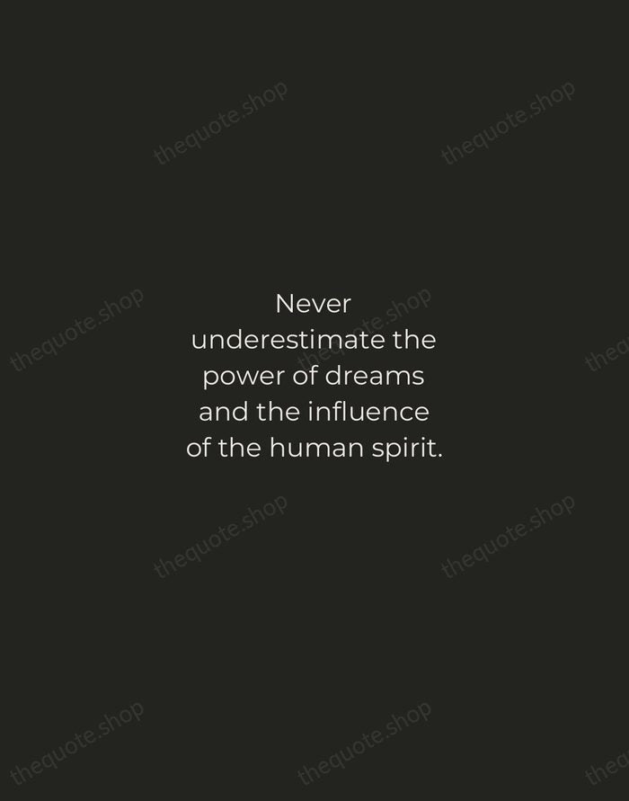 Never underestimate the power of dreams and the influence of the human… — Wilma Rudolph — Tracked Caps Unsigned