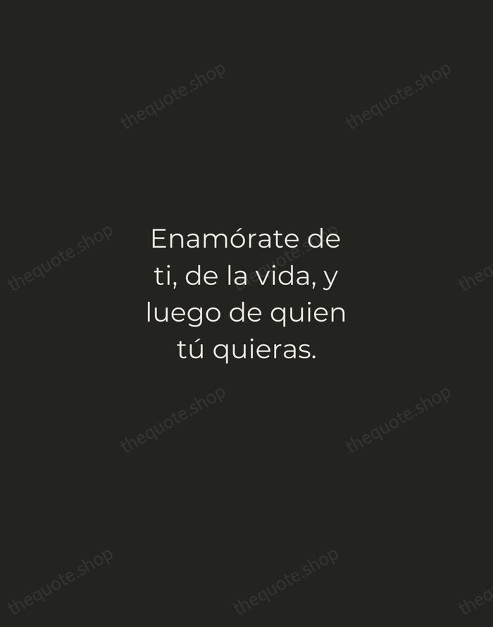 Enamórate de ti, de la vida, y luego de quien tú quieras. — Frida Kahlo — Tracked Caps Unsigned