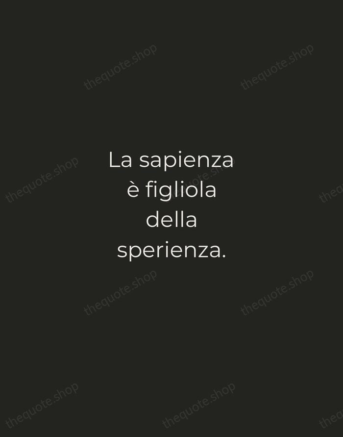 La sapienza è figliola della sperienza. — Leonardo da Vinci — Tracked Caps Unsigned