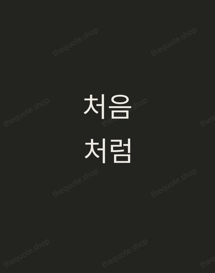 처음처럼 — Shin Young-bok — Tracked Caps Unsigned