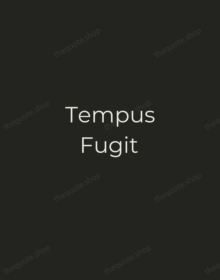 Tempus Fugit — Virgil — Tracked Caps Unsigned