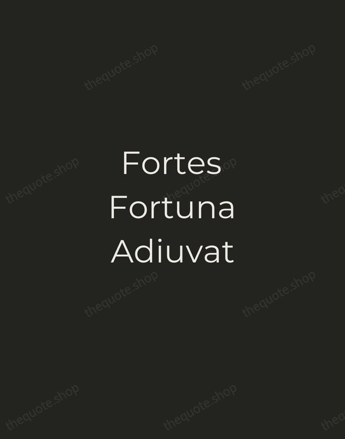 Fortes Fortuna Adiuvat — Terence — Tracked Caps Unsigned