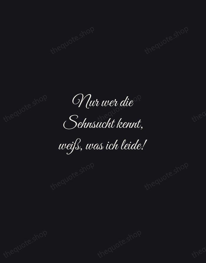 Nur wer die Sehnsucht kennt, weiß, was ich leide! — Johann Wolfgang von Goethe — Night Script
