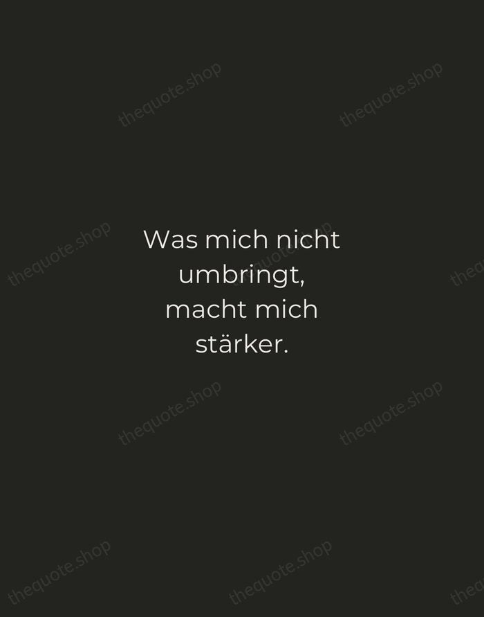 Was mich nicht umbringt, macht mich stärker. — Friedrich Nietzsche — Tracked Caps Unsigned