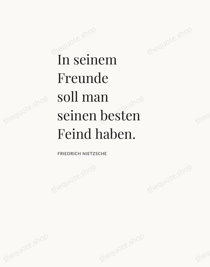 In seinem Freunde soll man seinen besten Feind haben. — Friedrich Nietzsche — Asymmetric Left