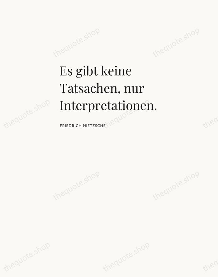 Es gibt keine Tatsachen, nur Interpretationen. — Friedrich Nietzsche — Asymmetric Left