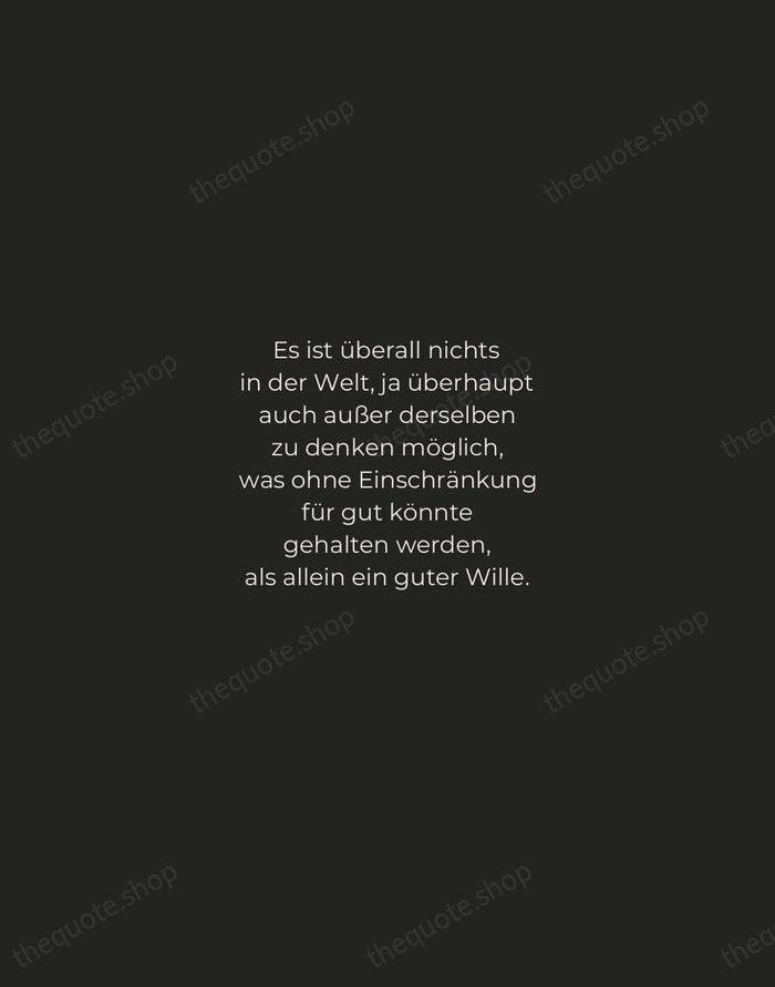 Es ist überall nichts in der Welt, ja überhaupt auch außer derselben… — Immanuel Kant — Tracked Caps Unsigned