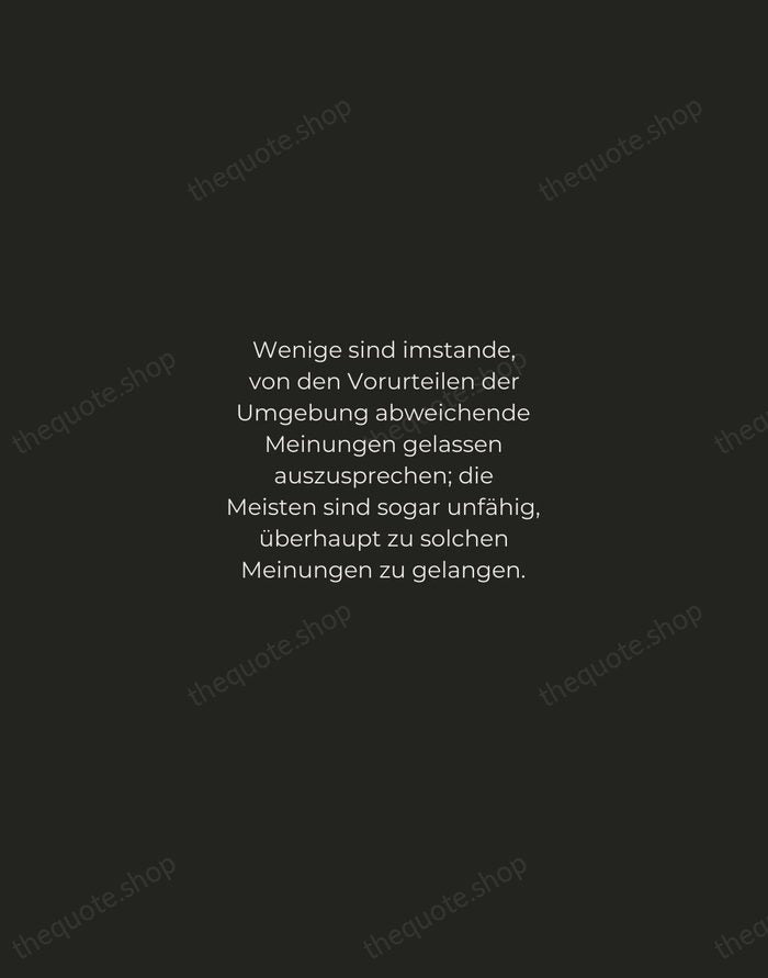 Wenige sind imstande, von den Vorurteilen der Umgebung abweichende Meinungen gelassen auszusprechen… — Albert Einstein — Tracked Caps Unsigned