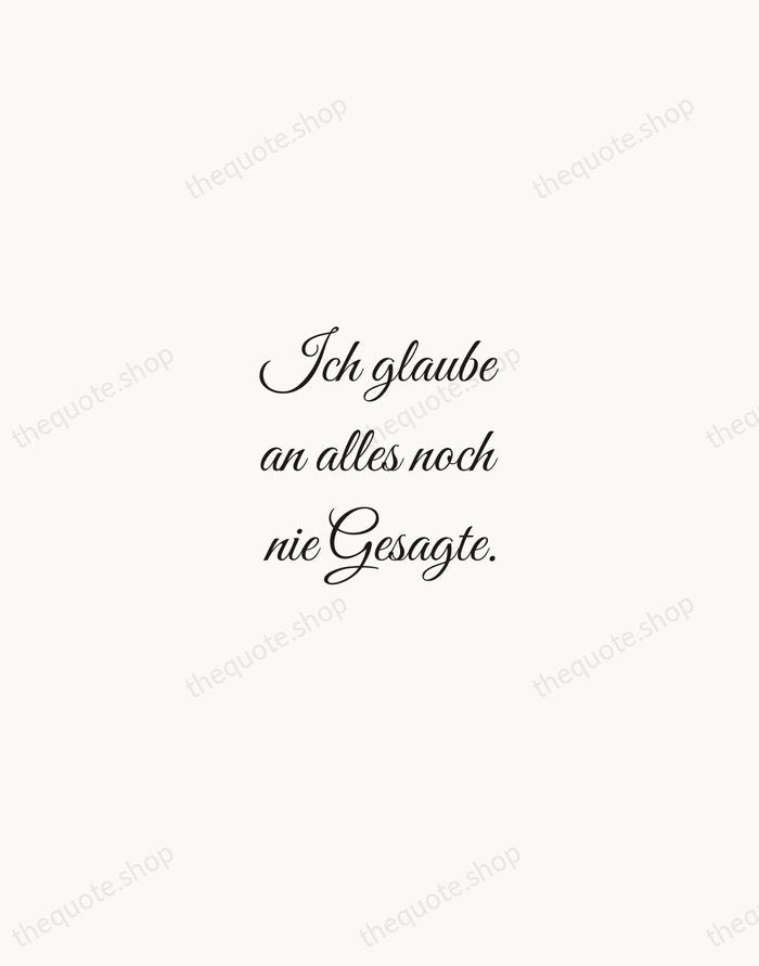 Ich glaube an alles noch nie Gesagte. — Rainer Maria Rilke — Script Whisper