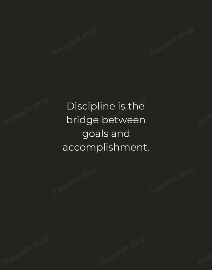 Discipline is the bridge between goals and accomplishment. — Jim Rohn — Tracked Caps Unsigned