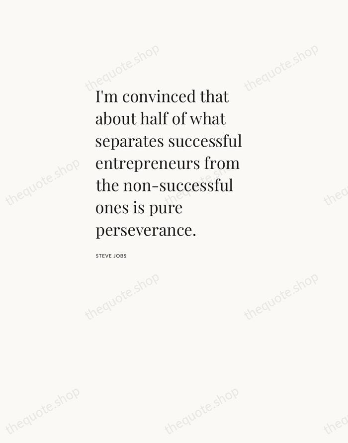 I'm convinced that about half of what separates successful entrepreneurs from the… — Steve Jobs — Asymmetric Left