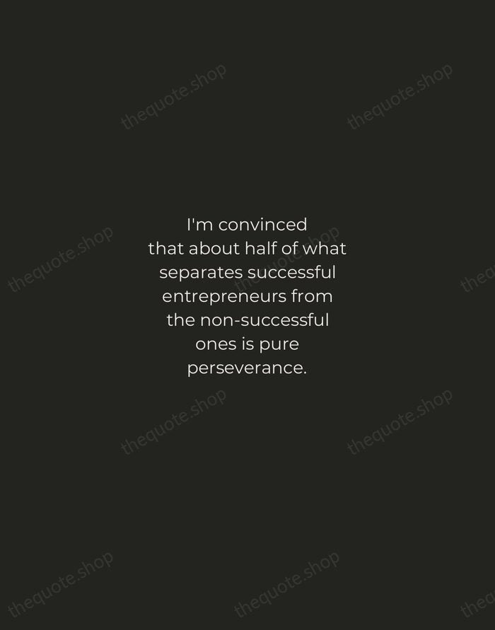 I'm convinced that about half of what separates successful entrepreneurs from the… — Steve Jobs — Tracked Caps Unsigned