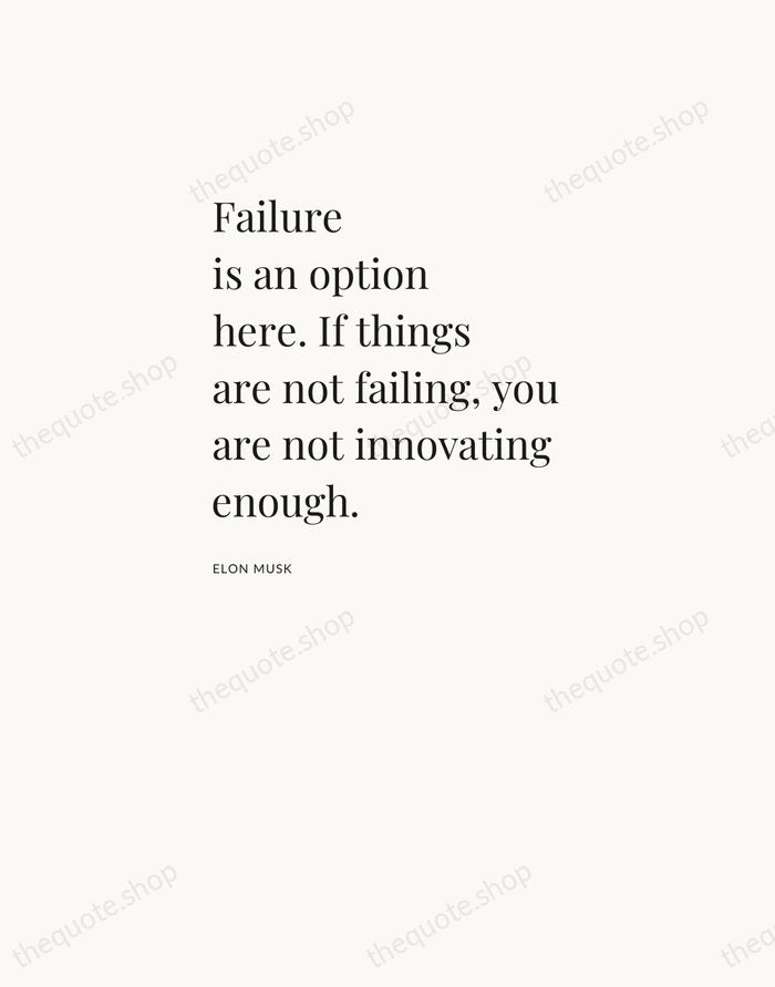 Failure is an option here. If things are not failing, you are… — Elon Musk — Asymmetric Left