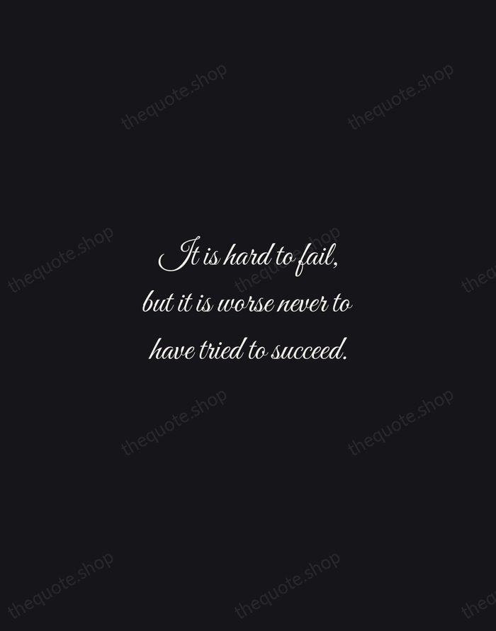 It is hard to fail, but it is worse never to have… — Theodore Roosevelt — Night Script