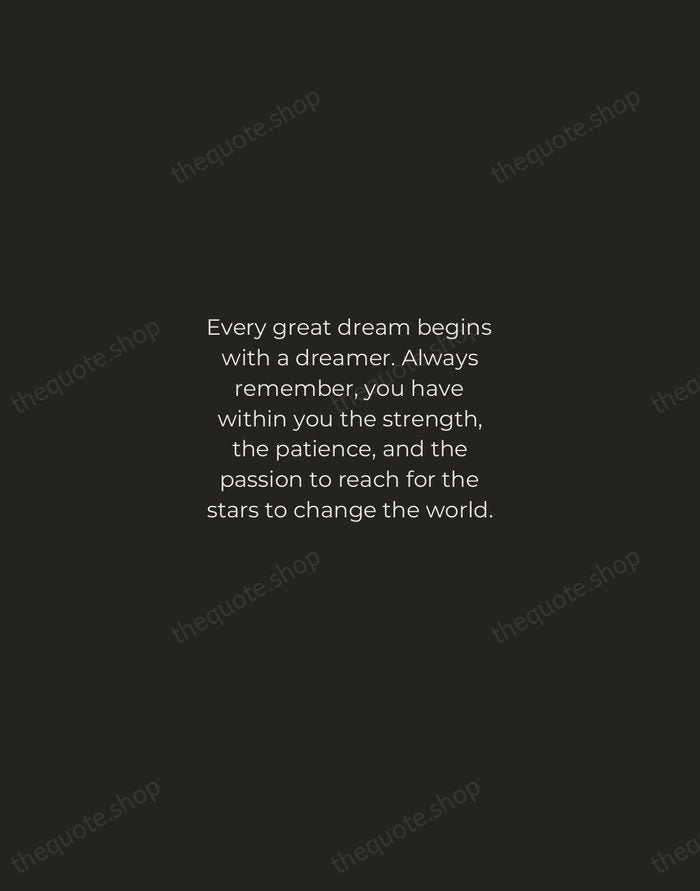 Every great dream begins with a dreamer. Always remember, you have within… — Harriet Tubman — Tracked Caps Unsigned