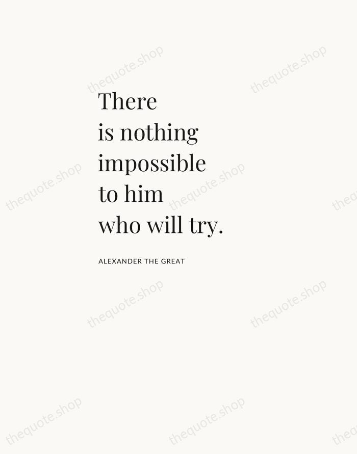 There is nothing impossible to him who will try. — Alexander the Great — Asymmetric Left