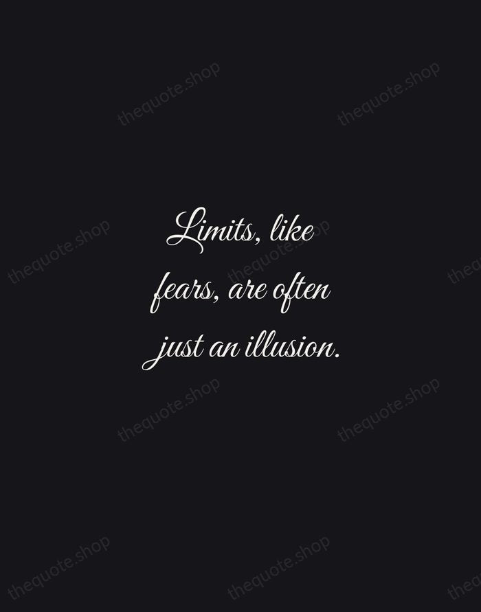 Limits, like fears, are often just an illusion. — Michael Jordan — Night Script