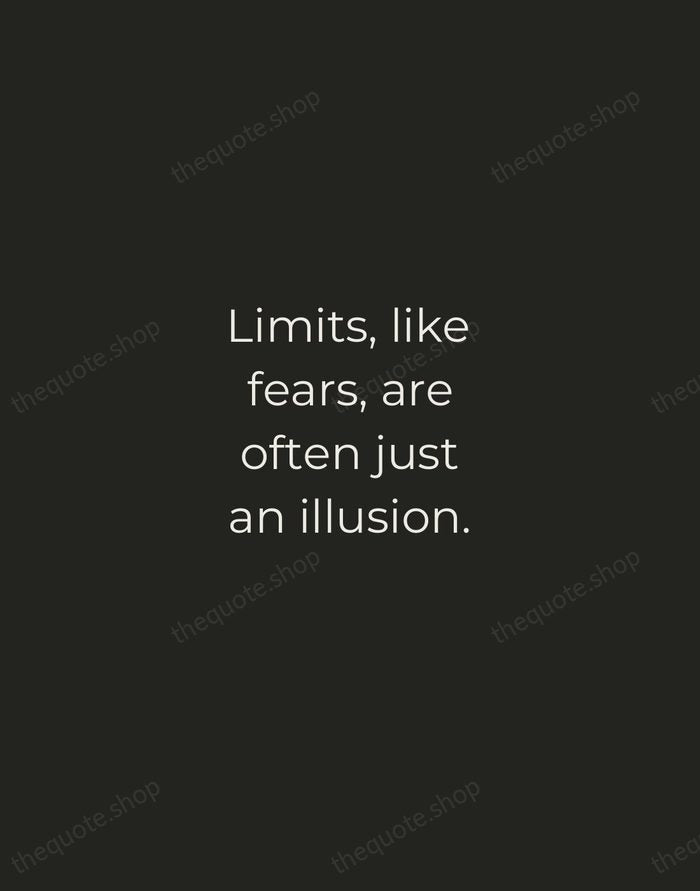 Limits, like fears, are often just an illusion. — Michael Jordan — Tracked Caps Unsigned