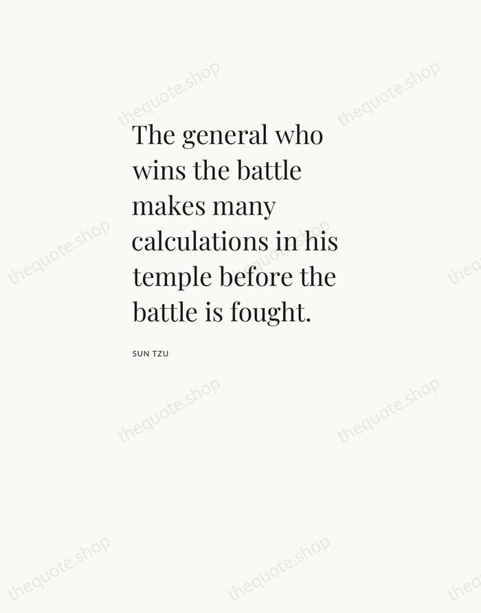 The general who wins the battle makes many calculations in his temple… — Sun Tzu — Asymmetric Left