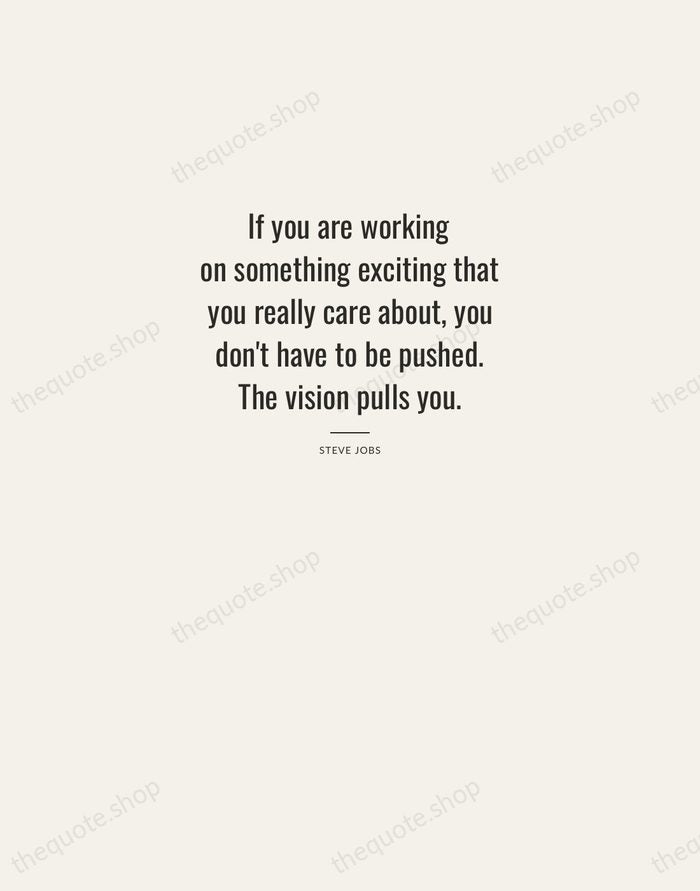 If you are working on something exciting that you really care about… — Steve Jobs — Letterpress Caps