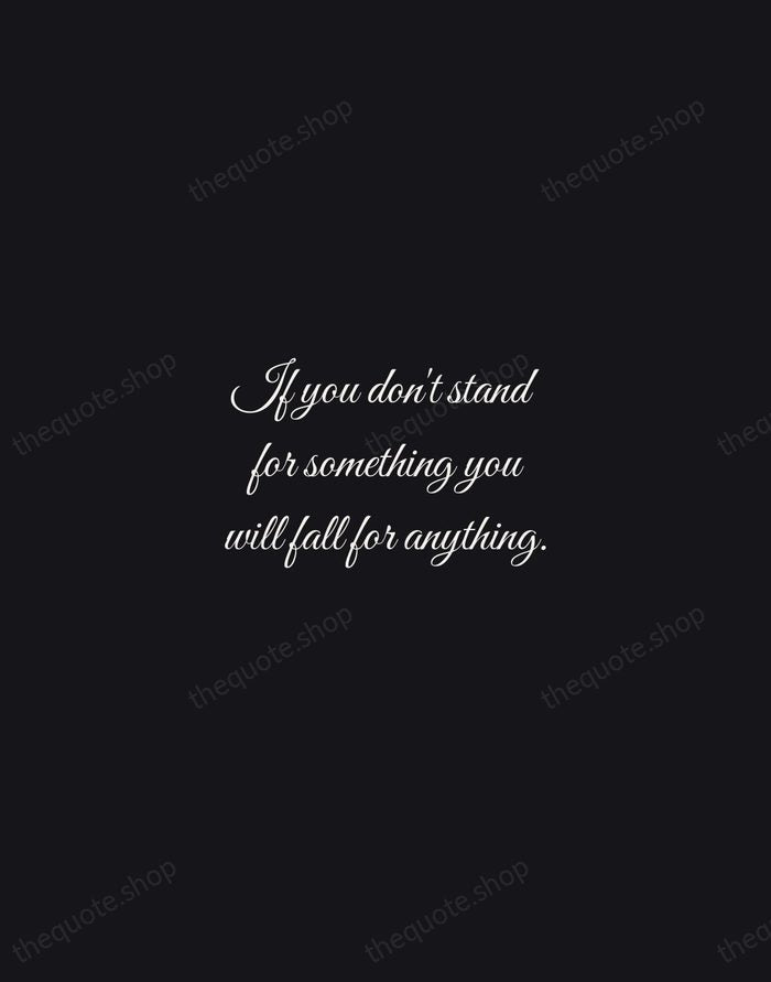 If you don't stand for something you will fall for anything. — Rosa Parks — Night Script
