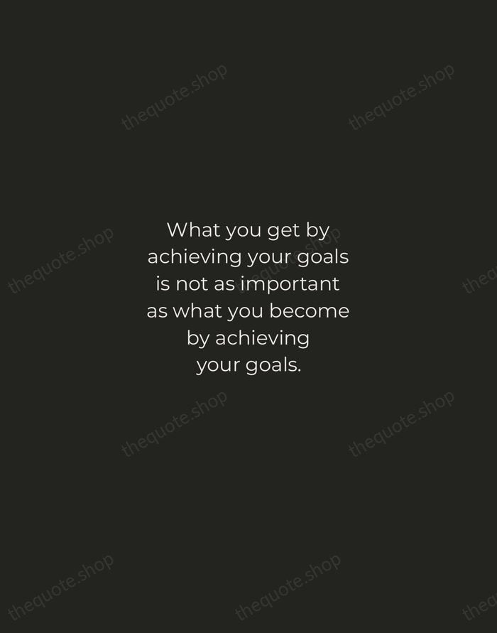 What you get by achieving your goals is not as important as… — Zig Ziglar — Tracked Caps Unsigned