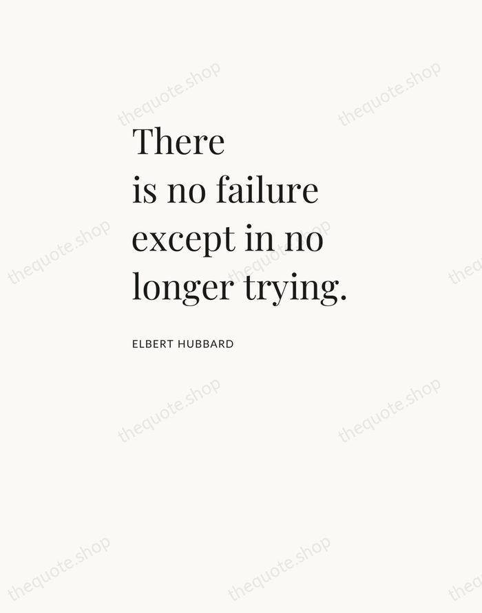 There is no failure except in no longer trying. — Elbert Hubbard — Asymmetric Left