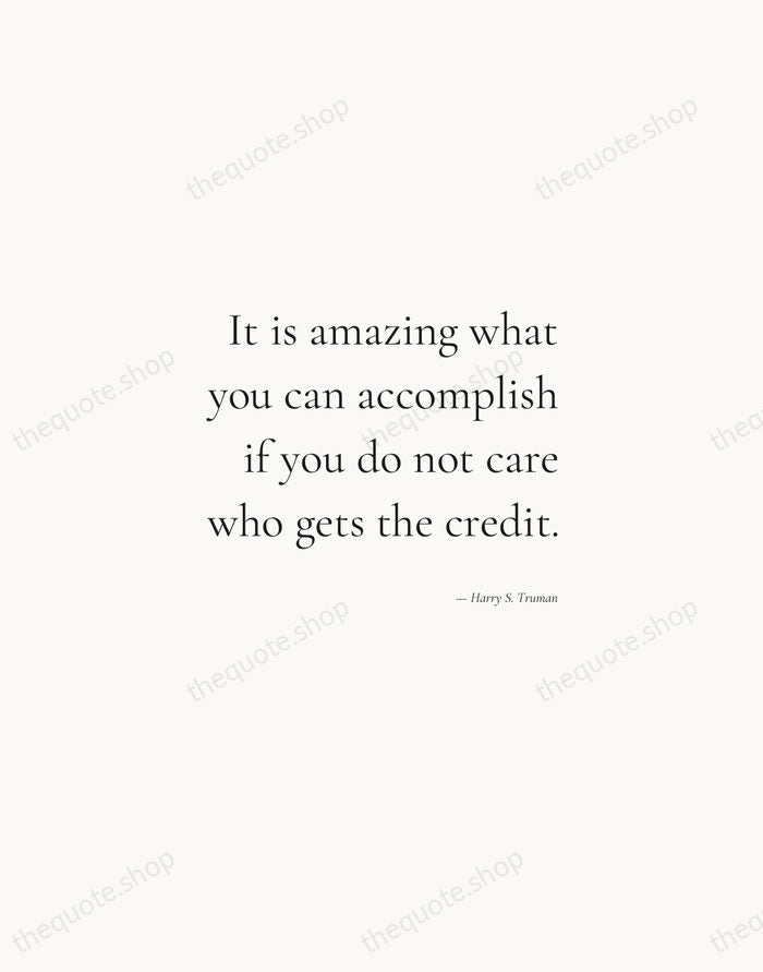 It is amazing what you can accomplish if you do not care… — Harry S. Truman — Soft Serif Right