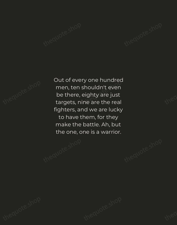 Out of every one hundred men, ten shouldn't even be there, eighty… — Heraclitus — Tracked Caps Unsigned