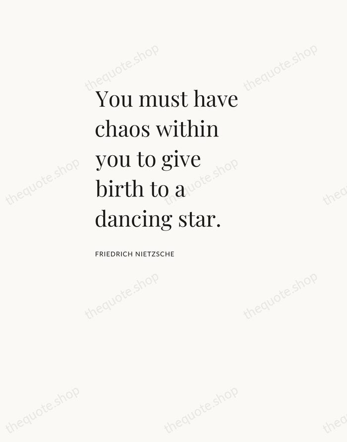 You must have chaos within you to give birth to a dancing… — Friedrich Nietzsche — Asymmetric Left