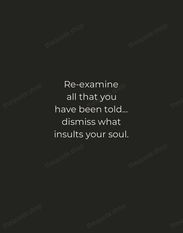 Re-examine all that you have been told... dismiss what insults your soul. — Walt Whitman — Tracked Caps Unsigned