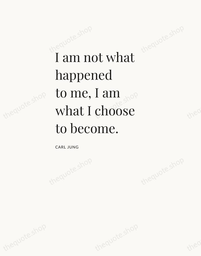 I am not what happened to me, I am what I choose… — Carl Jung — Asymmetric Left