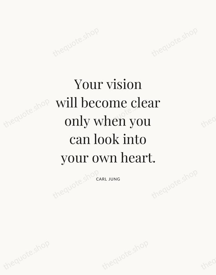 Your vision will become clear only when you can look into your… — Carl Jung | Printable Wall Art — Atelier Serif