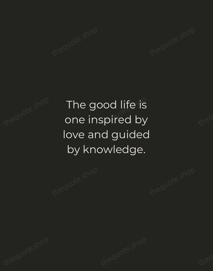 The good life is one inspired by love and guided by knowledge. — Bertrand Russell — Tracked Caps Unsigned