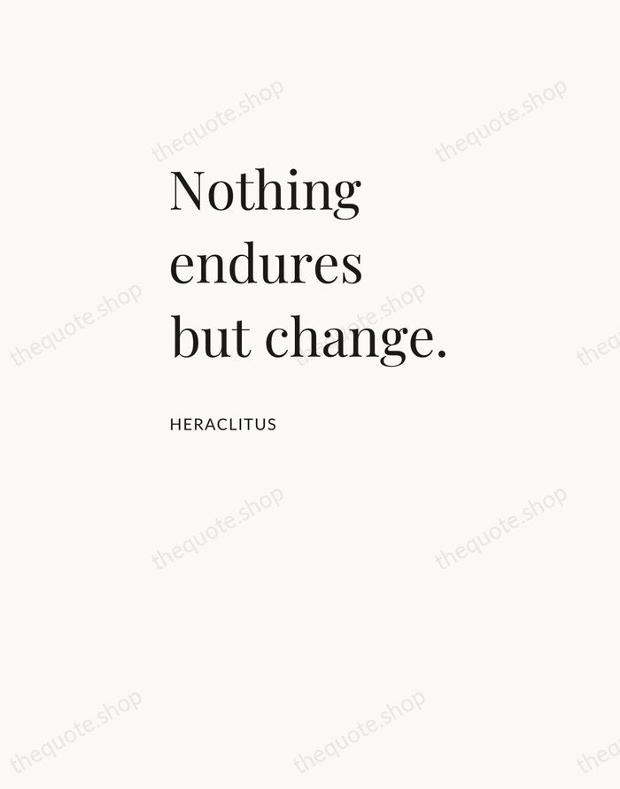 Nothing endures but change. — Heraclitus — Asymmetric Left