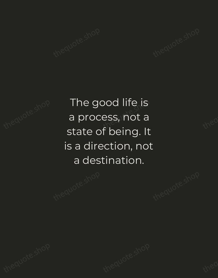 The good life is a process, not a state of being. It… — Carl Rogers — Tracked Caps Unsigned